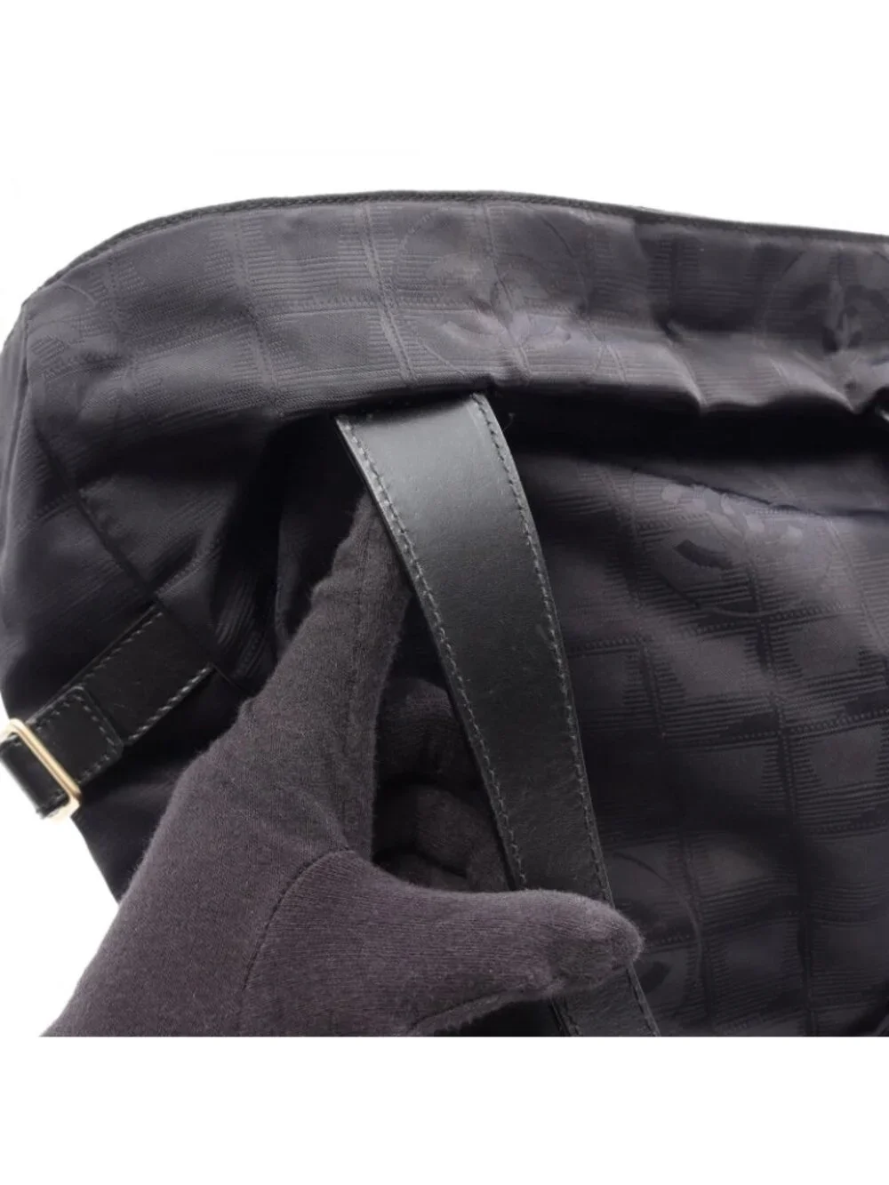 Chanel Tote New Travel Line GM Black Leather